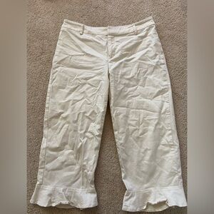 Cider Cream Cropped Trousers